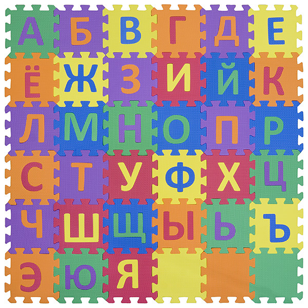 Коврик-пазл 6" с русским алфавитом - NT10 Funkids "Алфавит-3-10"  art. KB-001-36-NT10 , 01