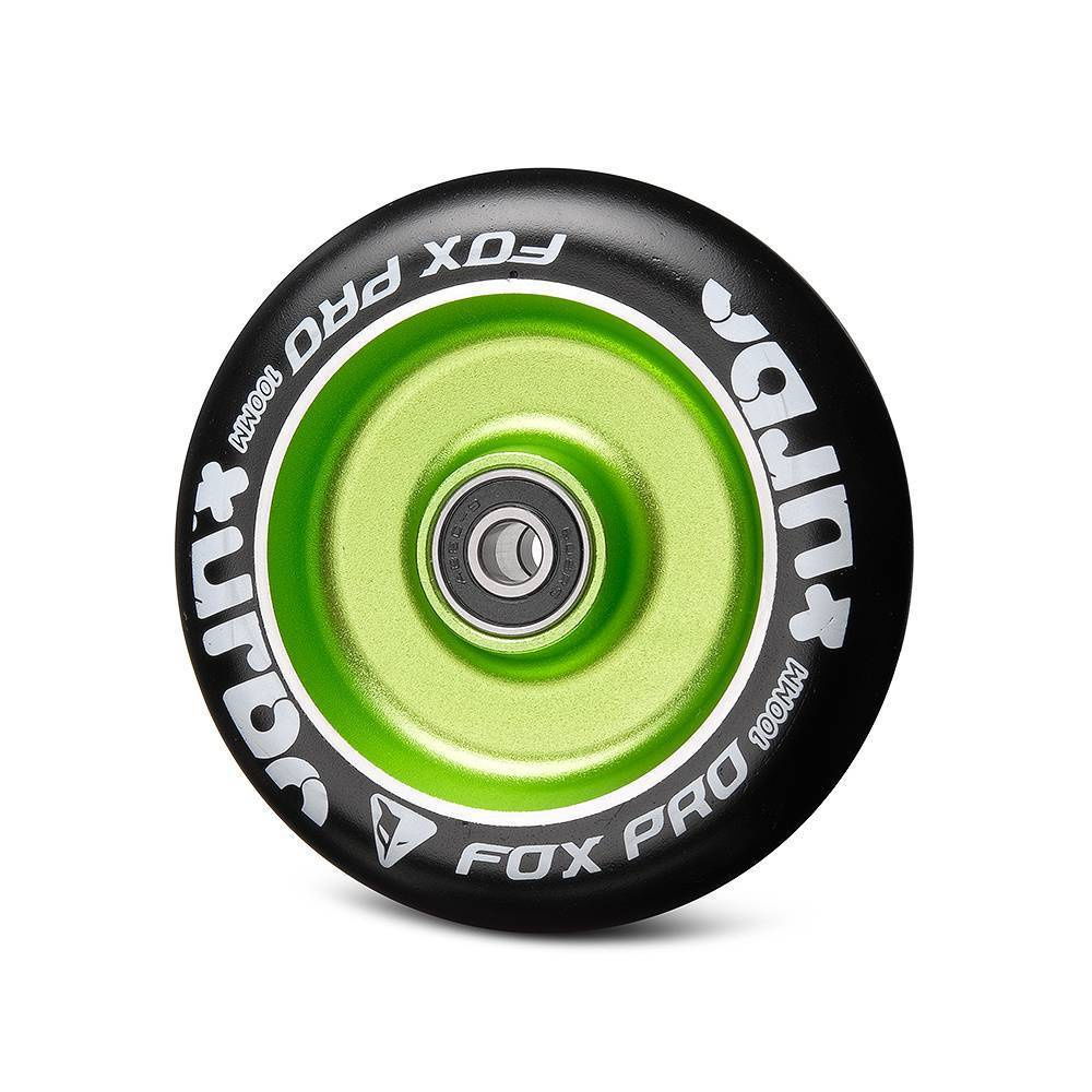 Колесо Fox Flat Solid 100мм зеленый/черный