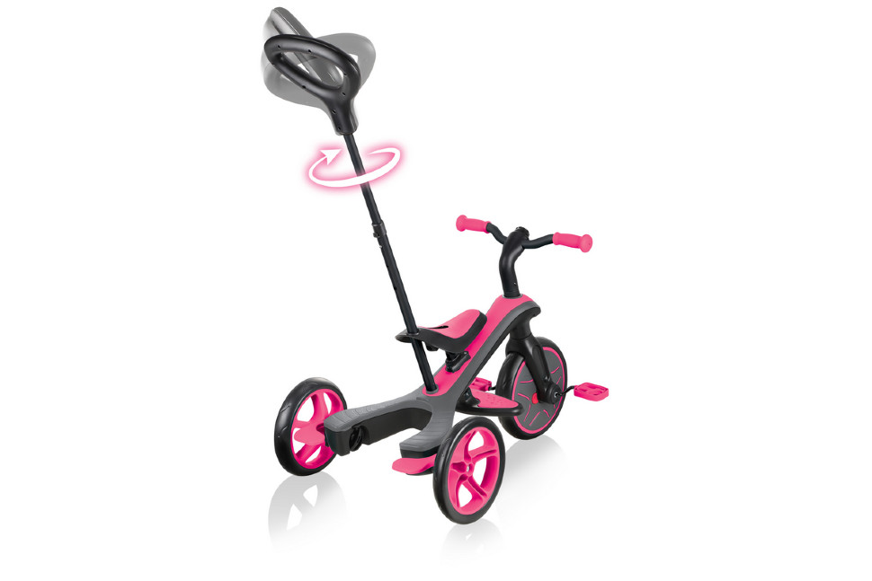 Велосипед-беговел Globber TRIKE EXPLORER (4 IN 1) Розовый