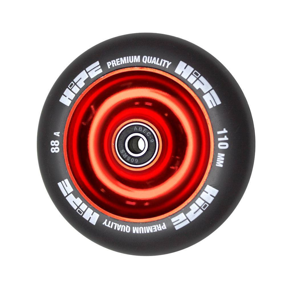Колесо HIPE Solid 110 мм красный/черный