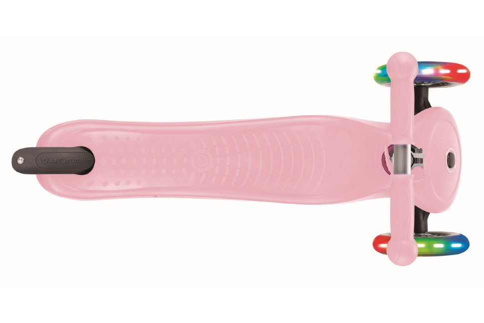 Самокат трехколесный Globber Go up sporty lights пастельно-розовый