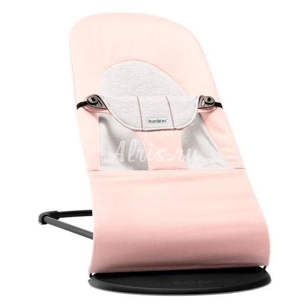 Детский шезлонг BabyBjorn Balance Cotton Jersey Розовый с серым