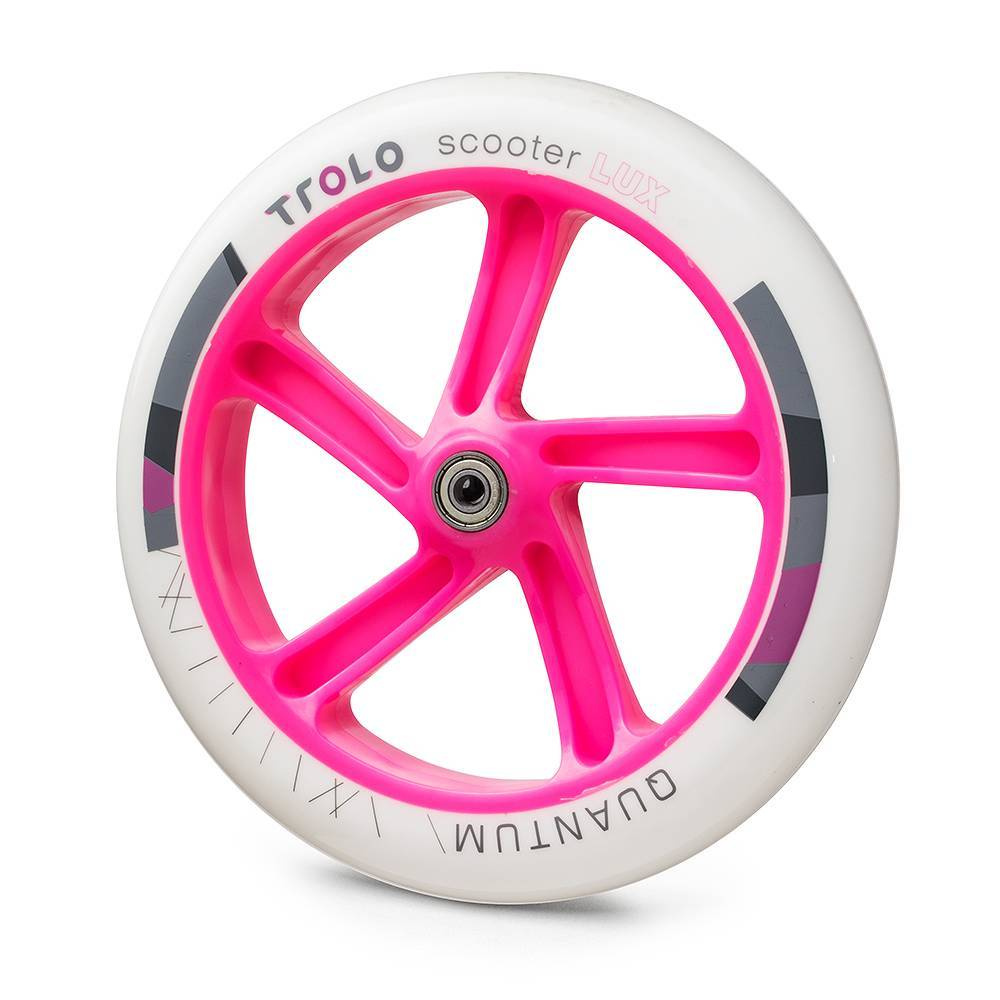 Колесо с подш. Trolo Quantum 230 мм белый/розовый