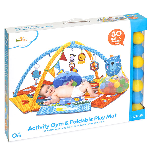 Коврик с игрушками Funkids Foldable Activity Gym CC8741