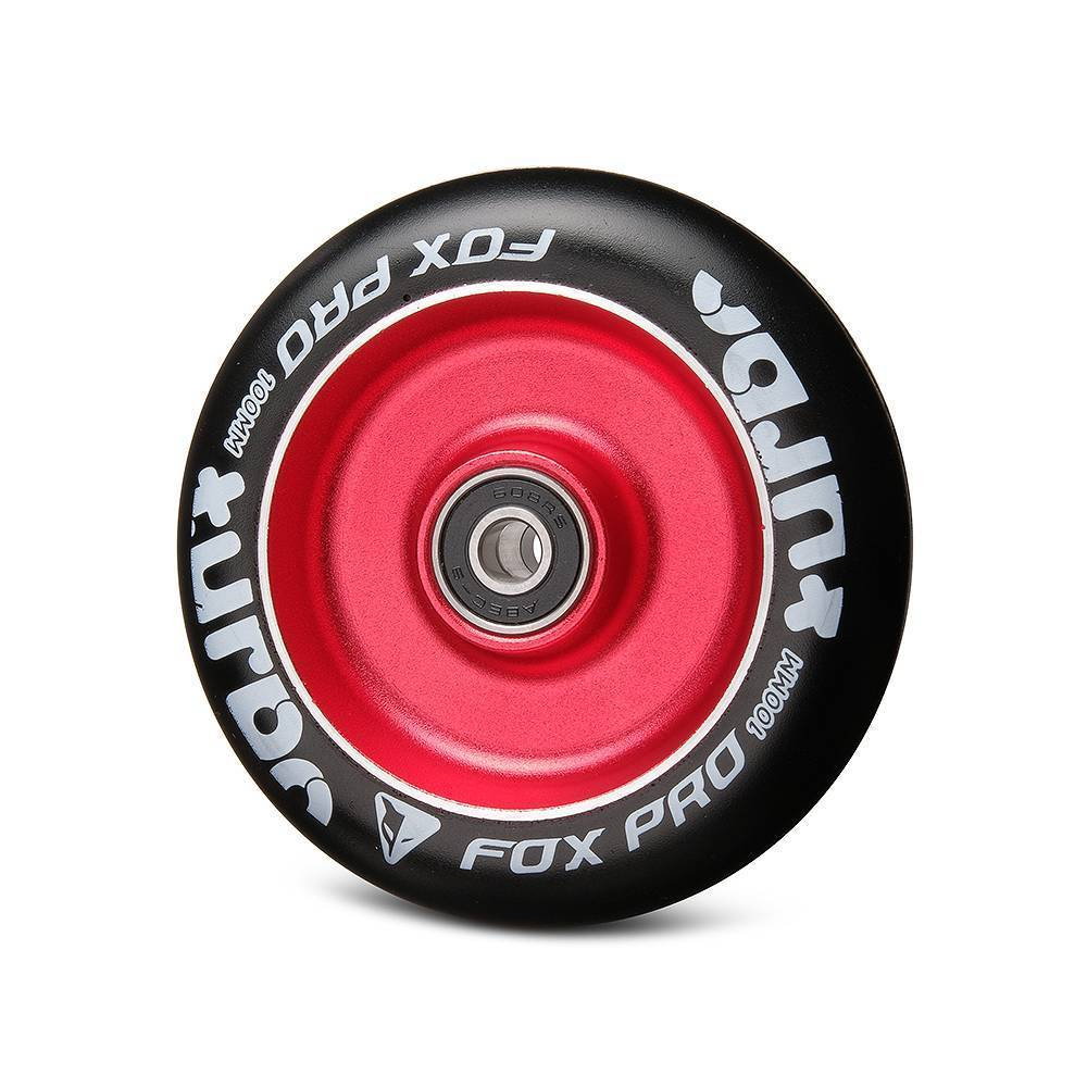 Колесо Fox Flat Solid 100мм красный/черный