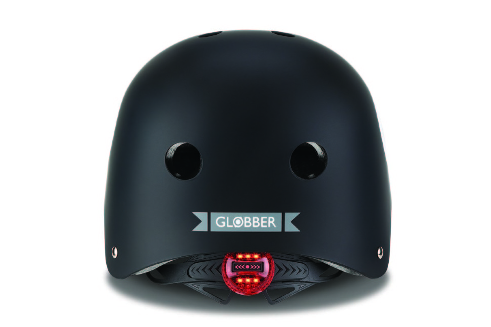 Шлем Globber ELITE LIGHTS, XS/S (48-53см) Черный